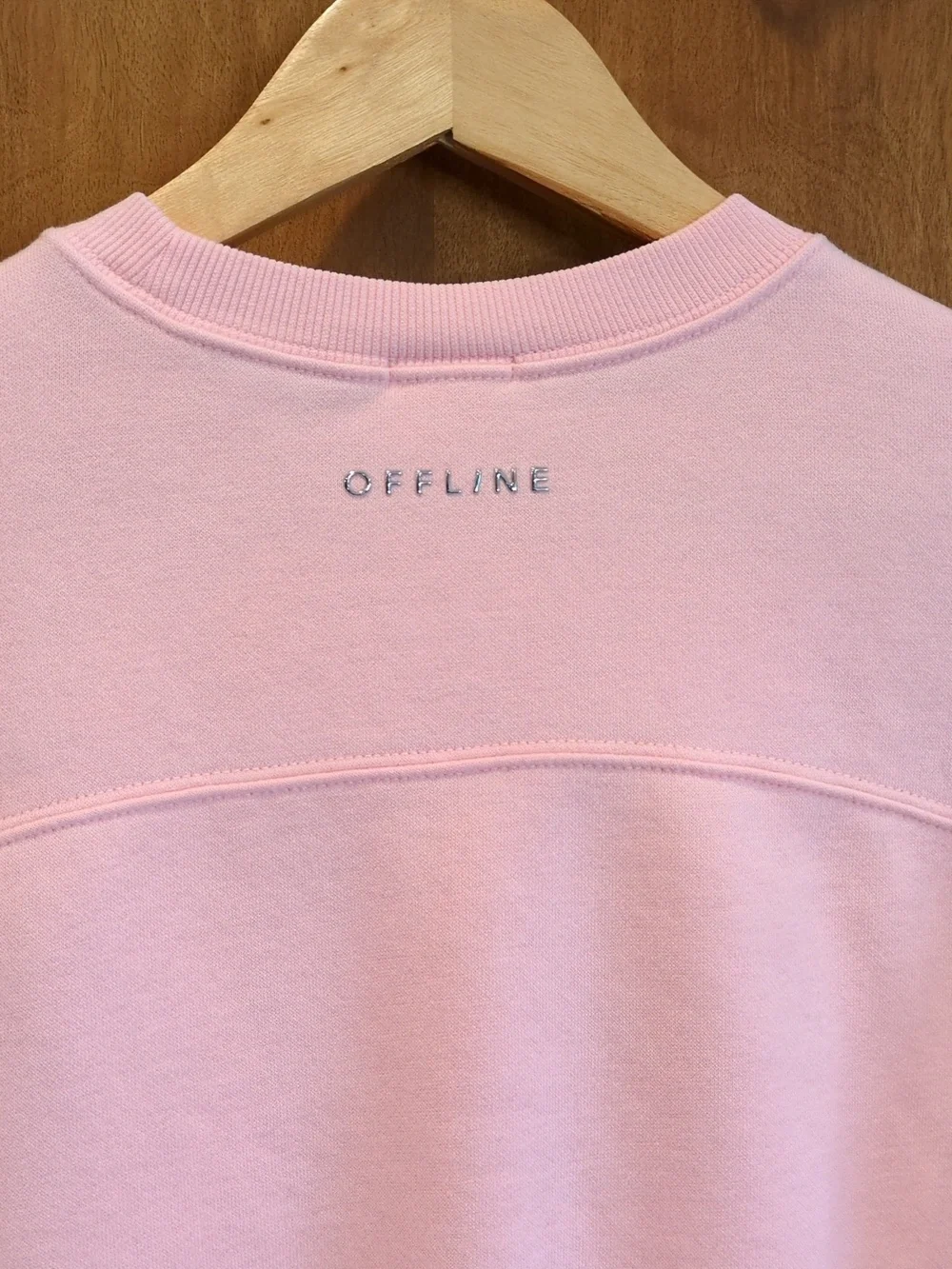 OFFLINE By Aerie Cloud Fleece Oversized Crewneck Sweatshirt, Club Pink Size XXS - Picture 7 of 11